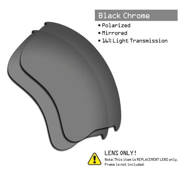 SmartVLT поляризованные Сменные линзы для солнцезащитных очков Окли бронежилет XLJ-несколько вариантов - Цвет линз: Black Chrome