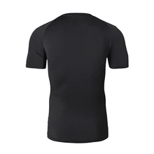 Мужская компрессионная футболка с коротким рукавом быстросохнущая дышащая для летних видов спорта для бега SMN88