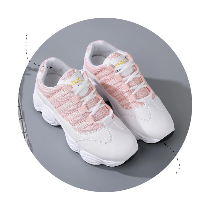 

Fashion Casual Shoes Summer Vulcanized Comfortable Breathable Women shoes Female Tennis Platform Sneakers Women Chaussure Femme