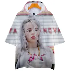 Billie Eilish Idol одноцветное 3D принт популярные модные повседневные толстовки футболка улица короткий рукав колледж осень/лето