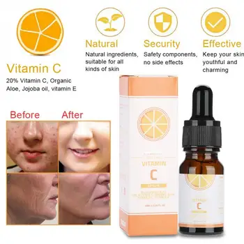 

Facial Skin 10ml Natural Vitamin C Vitamin E Face Serum Essence Whitening Moisturizing Cream