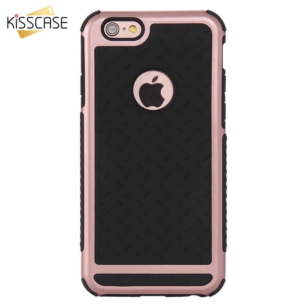 Чехол для телефона KISSCASE Armor iPhone 7 6 6S Plus жесткий пластиковый мягкий чехол из ТПУ 5 5S