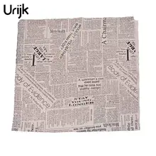 Urijk 1 шт. 97x50 см натуральный льняной хлопок ткань письмо узор лоскутное шитье DIY Ткань для шитья аксессуары