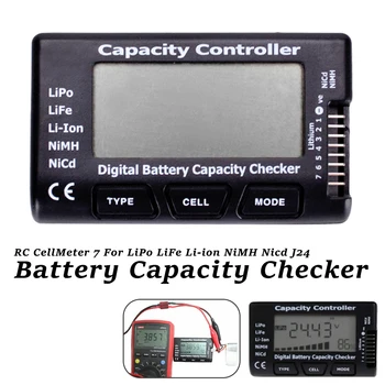 

Battery Voltage Tester Checking Tool RC Meter 7 Digital Cell Battery Capacity Checker For LiPo LiFe Li-ion Nicd NiMH