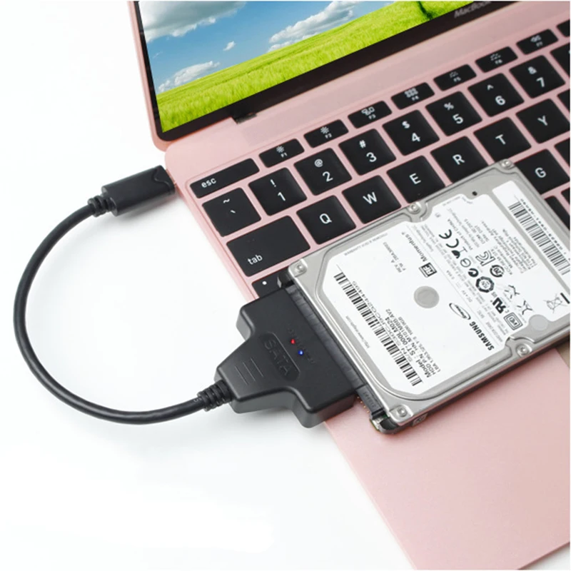 USB-C Type C To 2.5in SATA Serial ATA I//II//III USB 3.1 Hard Drive Adapter cable