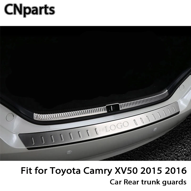 

CNparts For Toyota Camry XV50 2015 2016 Auto Car Rear Trunk Door Bumper Anti Scratch Strips Accessories
