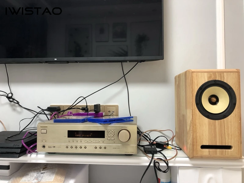 Iwistao HIFI 6,5 дюймов полный диапазон динамик пустой шкаф 1 пара готовой древесины дуба лабиринт структура для лампового усилителя