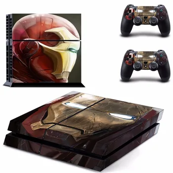 

Marvel Iron man PS4 Skin Sticker Decal for Sony PlayStation 4 Console and 2 controller skins PS4 Stickers Vinyl Accessory