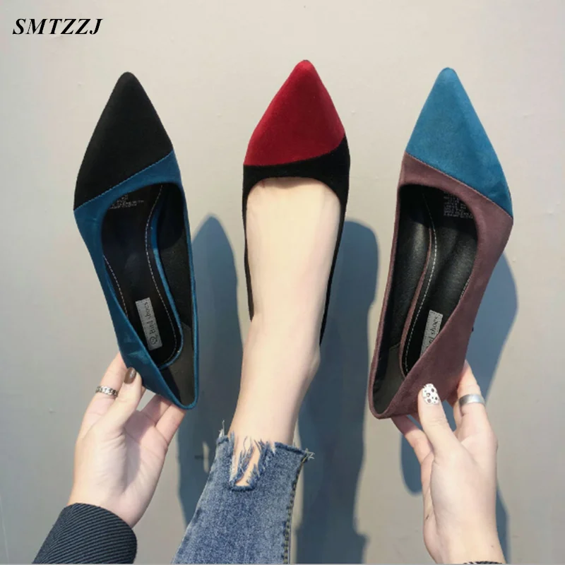 

SMTZZJ Luxury Brand Women 5cm Sweet High Heels Casual Pumps Lady Pointed Toe Fashion Heels Female Scarpins Talon Hauts Shoes