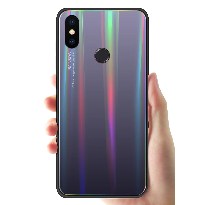 Градиентный чехол из закаленного стекла для телефона Xiaomi 8SE 6X смартфона