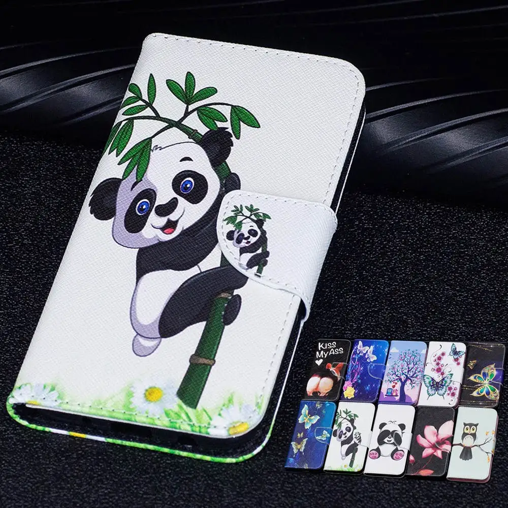 

Lovely panda Flip CASE For Nokia 3 2018 Case NOKIA 3.1 Printed PU Leather Card Wallet Stand Cover nokia3 Cute pattern case cover