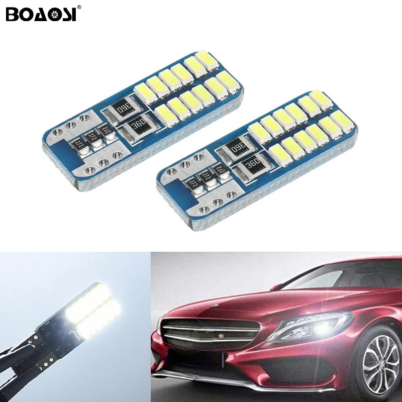 2X Canbus LED T10 W5W Clearance Parking Light Wedge Light For Mercedes
