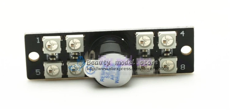 100% оригинал светодиодный индикатор Matek WS2812B и 5 В активный зуммер чипы 6 * RGB для