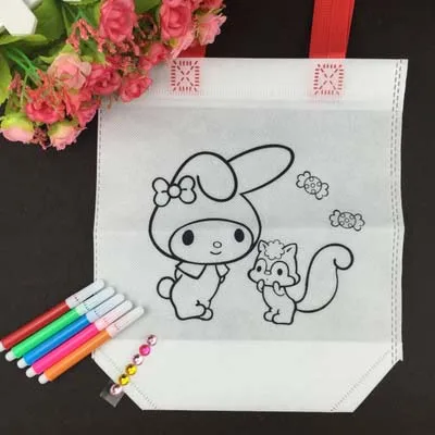 15 MYHOESWD детские игрушки для рисования сумки для рисования Juguetes для детей обучающая игрушка для рисования детская живопись холщовые сумки в подарок - Цвет: 15