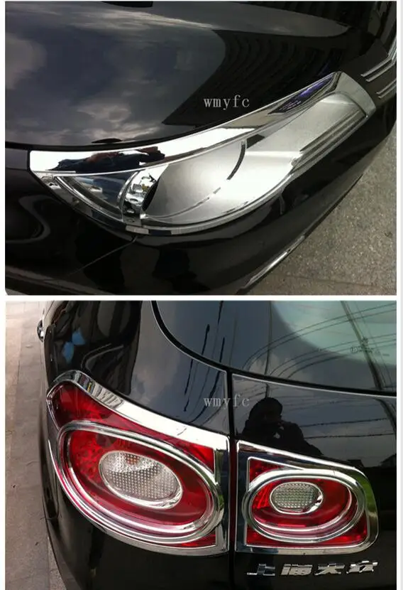 Fit for vw Volkswagen Tiguan 2010 2011 2012 ABS Chrome Front Rear