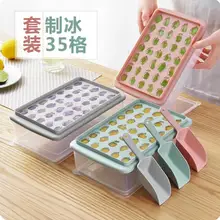 Креативная фруктовая форма 35 сетка лоток для льда кухонные аксессуары ледяной куб коробка производитель с крышкой Бытовая силиконовая форма для льда