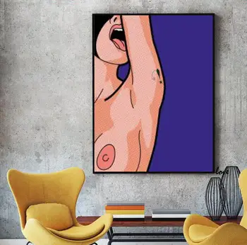 

Wall art modern art hand painted pop art oil painting on canvas graffiti street art good for bedroom decoration