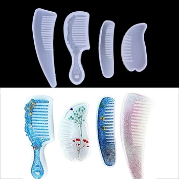 

1pc Useful Silicone Resin Comb Mold DIY Jewelry Pendant Making Tool Mould Handmade Craft For Women DIY Jewelry Making Tools