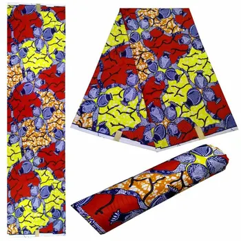 

High Quatily Ankara Fabric African Wax Prints Fabric 6yards 100% Polyester Fabric Nigerian For Party Dress S90319-7