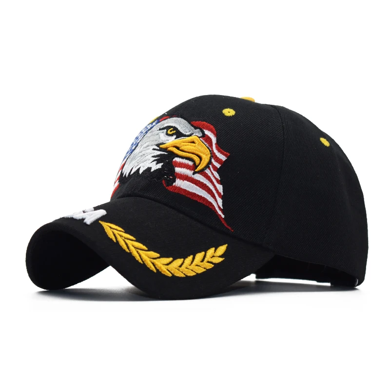 LADUNDI Новая мужская бейсбольная кепка с орлом, американский флаг, вышитая бейсболка для папы, мужские летние повседневные буквы, тактический в стиле армии США, Hi - Цвет: 01