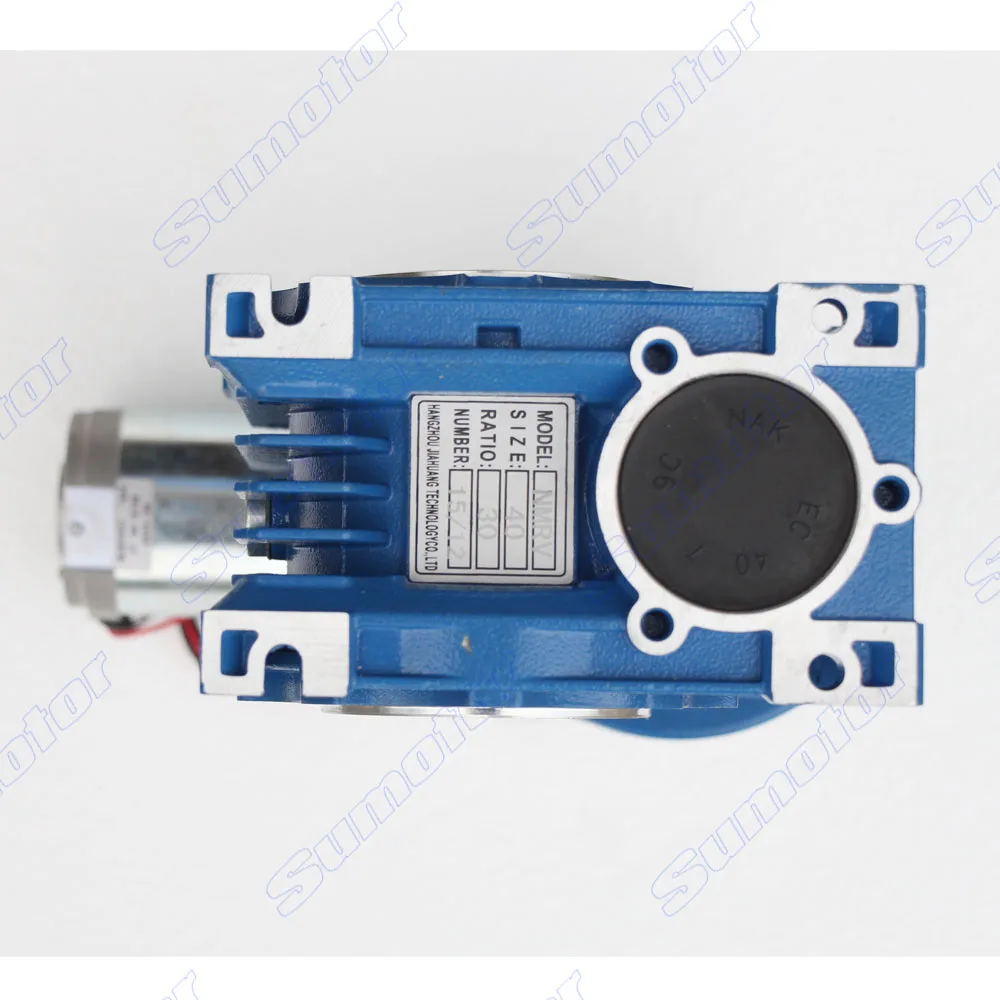 GW600040 DC 24V 20W 0,3-1 rpm ультра низкая скорость высокая скорость передачи высокий крутящий момент двойной вал выходное отверстие Электрический червячный привод мотор