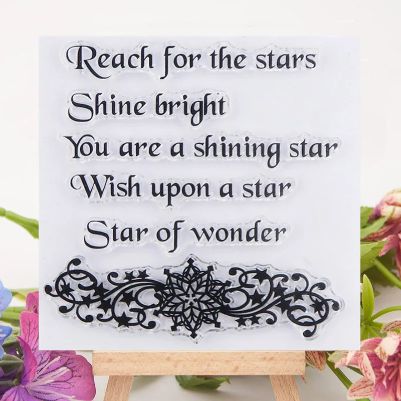 NEW Wish Upon a Star Stainless Steel Stencil card making scrapbook