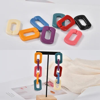

New Arrival 70pcs 20*31MM Plastic Acrylic Hollow Out Rectangle Charms Ornament Accessories Necklace Keyring Phone Chain Pendants