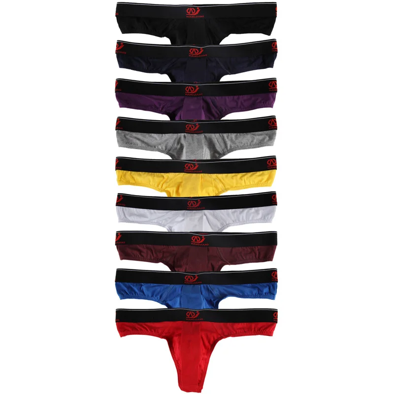 

Sexy T-Back Men's Thongs Gay g string Men Underwear U Convex Crotch Breathable Cotton Underpants brand Male thong