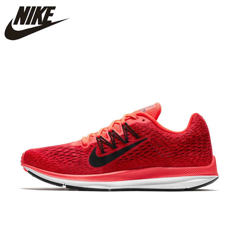 

Nike ZOOM WINFLO 5 Men's Running Shoes, Red & Black, Lightweight Shock Absorbing Wear Resistant Breathable AA7406 600