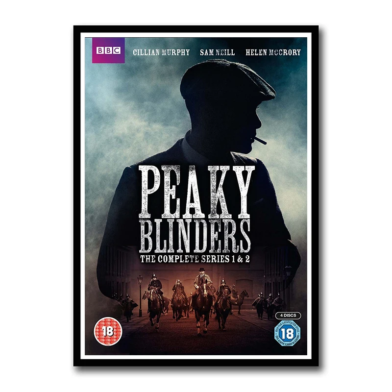 Movie TV Peaky Blinders White Coated Paper Posters Wall Decor Painting for Living Room Home Decoration Frameless