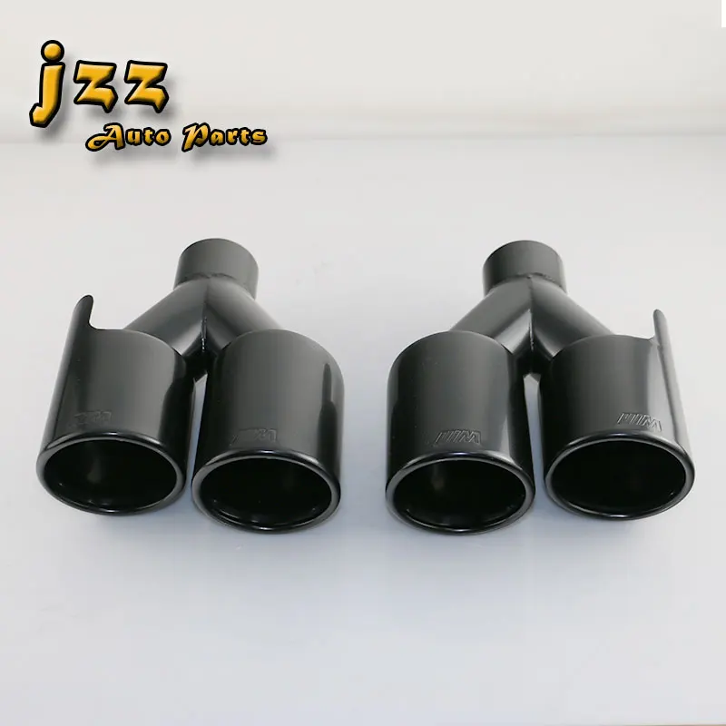 

1Pcs Car Exhaust Pipe Universal Black/Silver Dual Tail Pipe/Auto Exhaust Rear Pipe Auto Accessories Exhaust System Tips