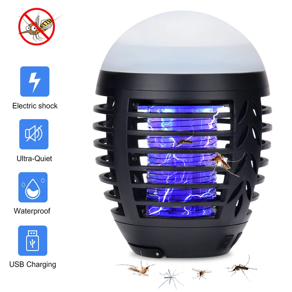 

2 in 1 USB Charging Mosquito Killer Lamp Mosquito Zapper Lantern Camping Light Multi-Purpose Pest Repeller Waterproof Bug Killer