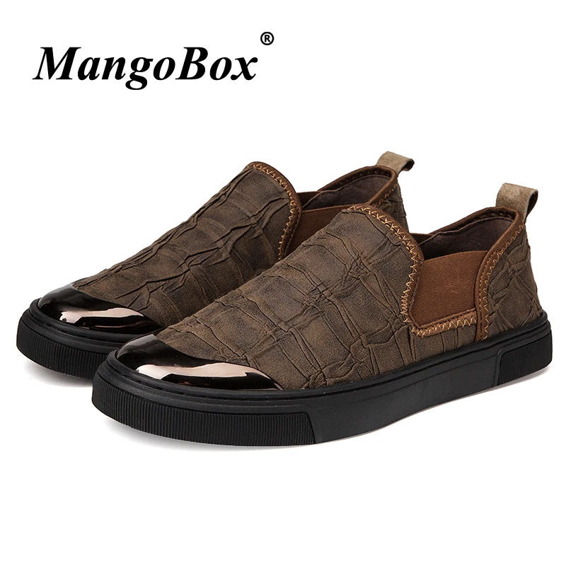 Shoes Mocassins light On Outono De Borracha Mens Brown Homens Slip Fundo Primavera Cáqui Luz khaki Sapatos Casuais Homem Masculina Plana Marrom Black Moda q48OOw