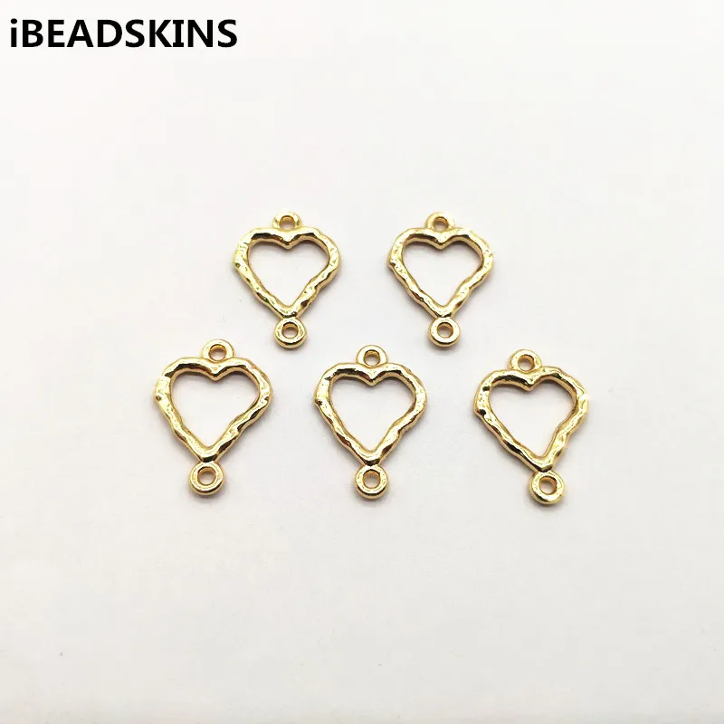 

New arrival! 17x12mm 100pcs heart-shape charm for Hand made Earring DIY parts,Jewelry Accessories,Findings&Components