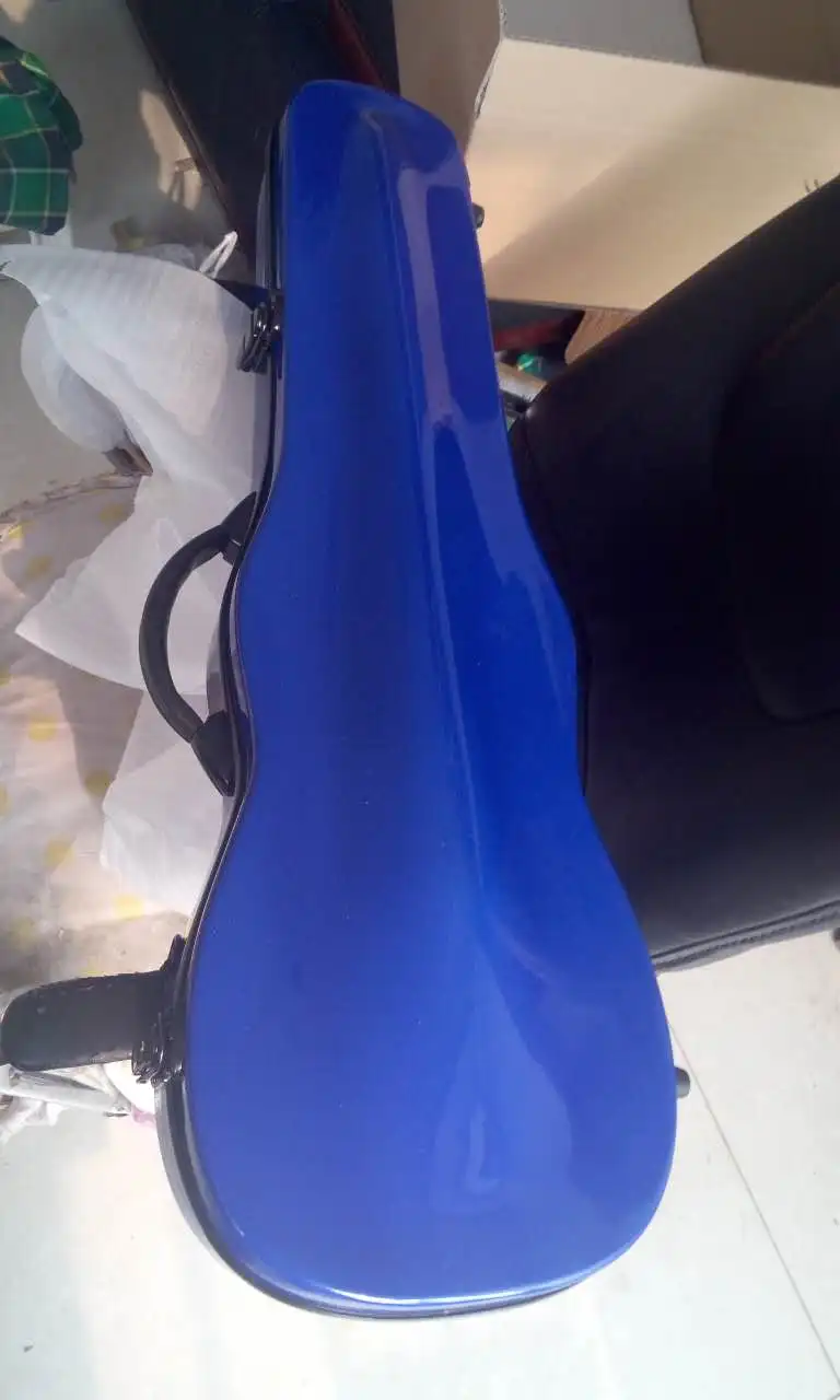

4/4 size Violin glass fiber steel case violin case or box blue color