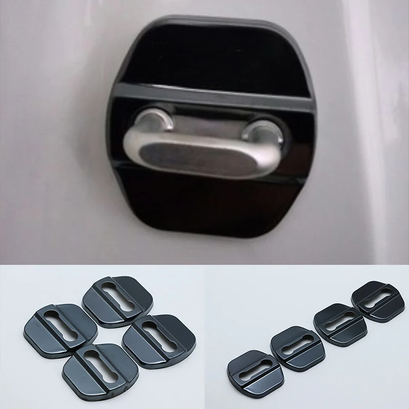 

Excellent Stainless Steel Door Lock Buckle Protective Cover Auto Case For Nissan Sentra B17 SR 2013-2019 Car Styling
