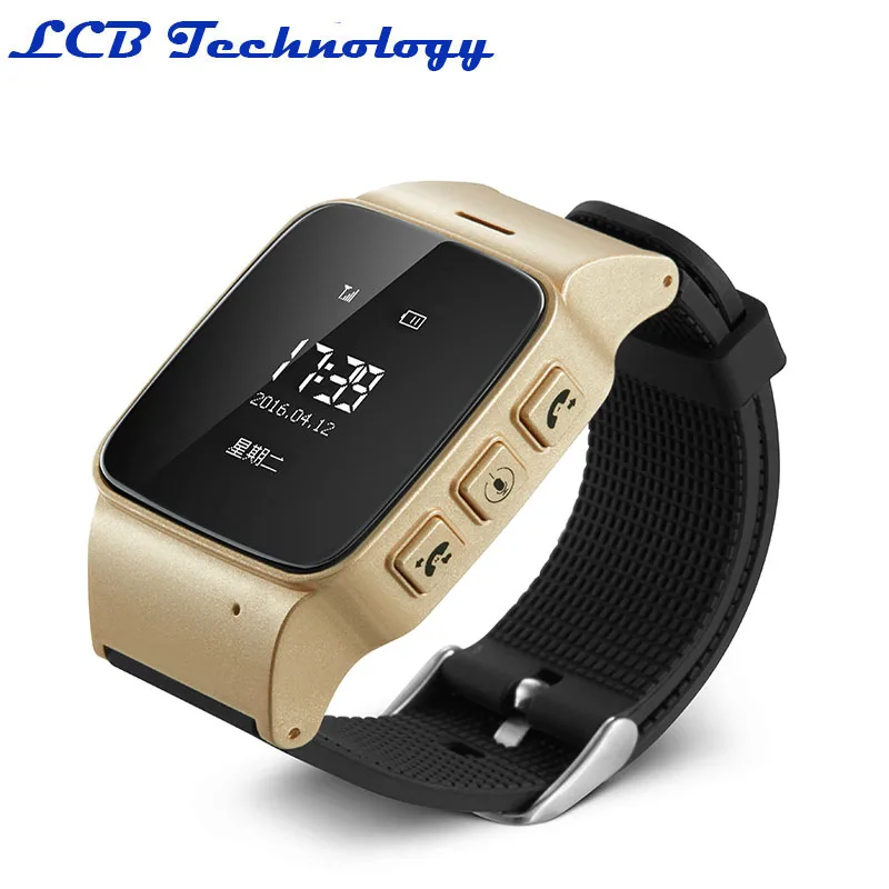 2017 New High Quality Smart Tracker Mini Waterproof IP54 GPS Tracker Watch For Kids Old People