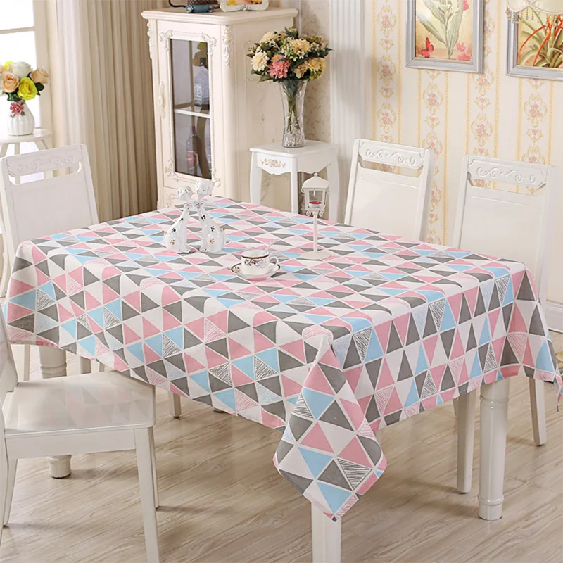 High Quality Cotton Linen Table Cloth New Small Fresh Printed Party
