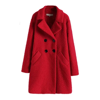 

New Warm Winter Jacket Thick Teddy Coat Women Winter Parka Woman Long Casual Fluffy Plush Oversize Winter Coat Outerwear