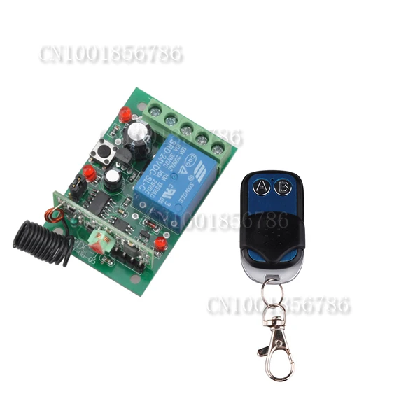 

DC 24V RF Remote Controller Switch System Momentary Toggle Latched Adjust with LED Indicator Push Button