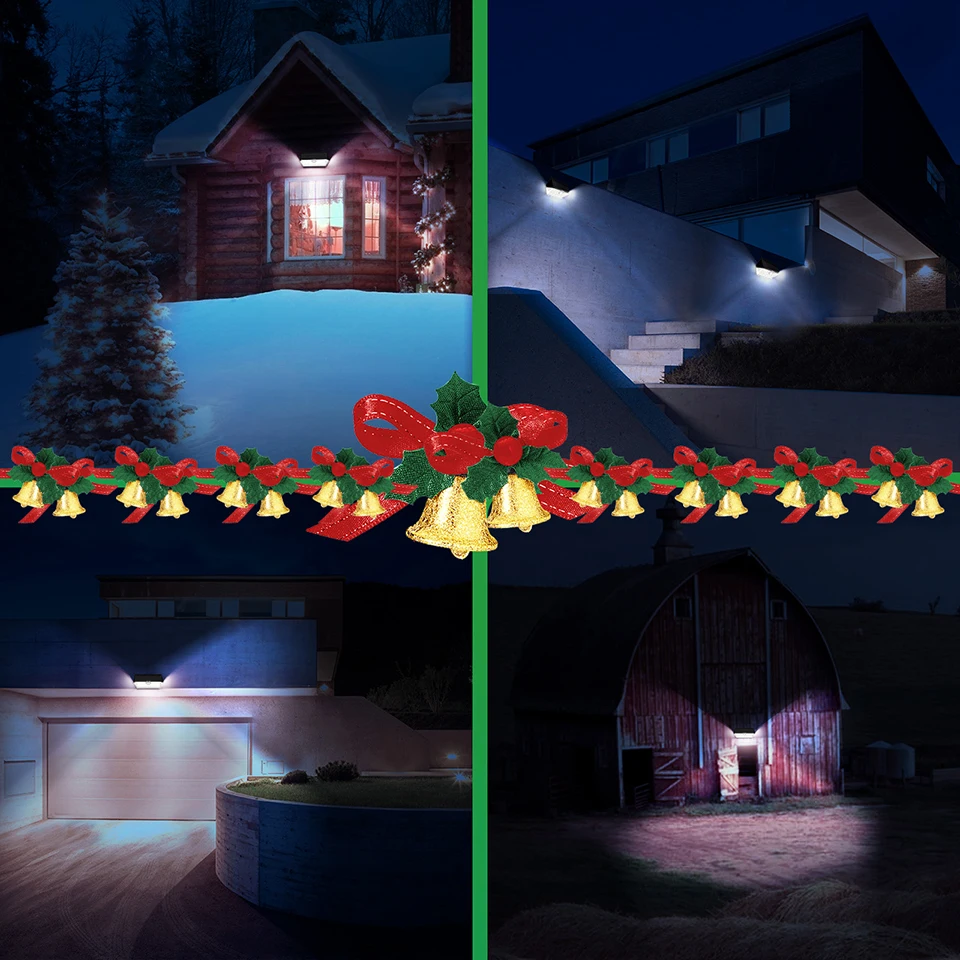 2PCSLot Litom CD184 63 LED Solar Lights ip65 Waterproof Solar Panel (6)