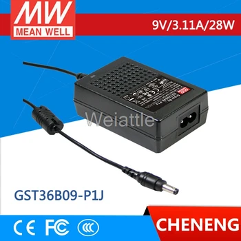

MEAN WELL original GST36B09-P1J 9V 3.11A meanwell GST36B 9V 28W AC-DC High Reliability Industrial Adaptor