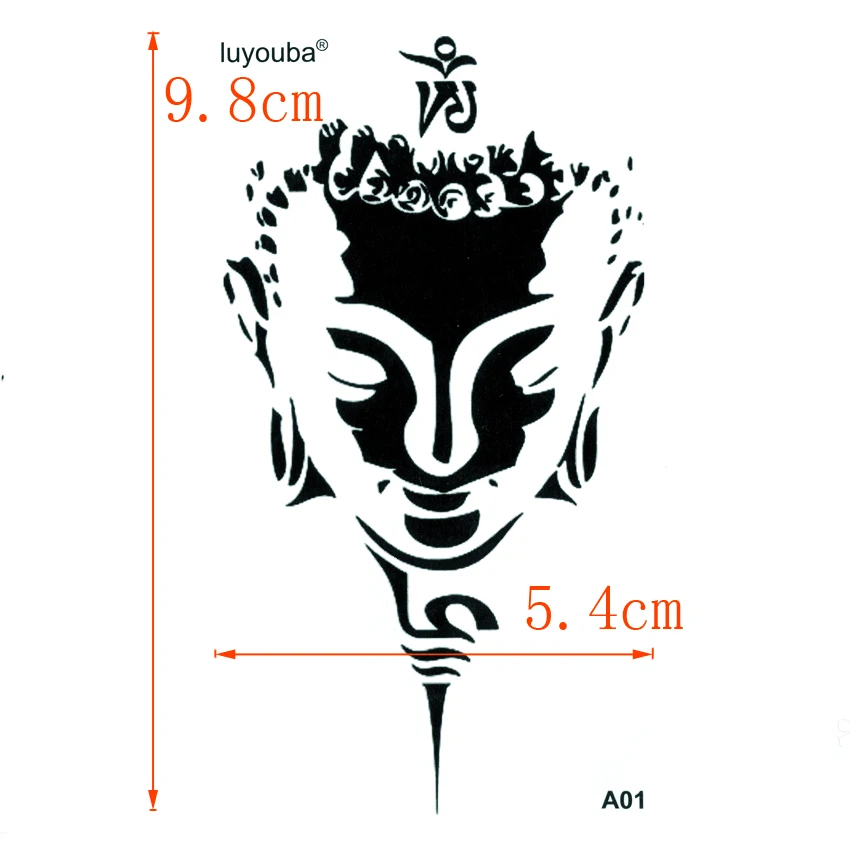 Buddha Waterproof Temporary Tattoos Men Tatuajes Temporales Glitter Tattoo Sleeve Tatoo Henna Tatuagem Art Tattoo Sticker Temporary Tattoos Aliexpress