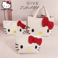 2019 Hello Kitty Bag Hand Bags Hellokitty Bag Handmade Cartoon Lovely Girls Shopping Nylon Portable Plush Backpack School Travel подвеска hello kitty hnl1704chc hellokitty