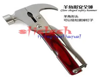 

by dhl or ems 50pcs Multifunctional Outdoor Survival Tool Set Car Window Breaker Safety Hammer Vehicle easy to use