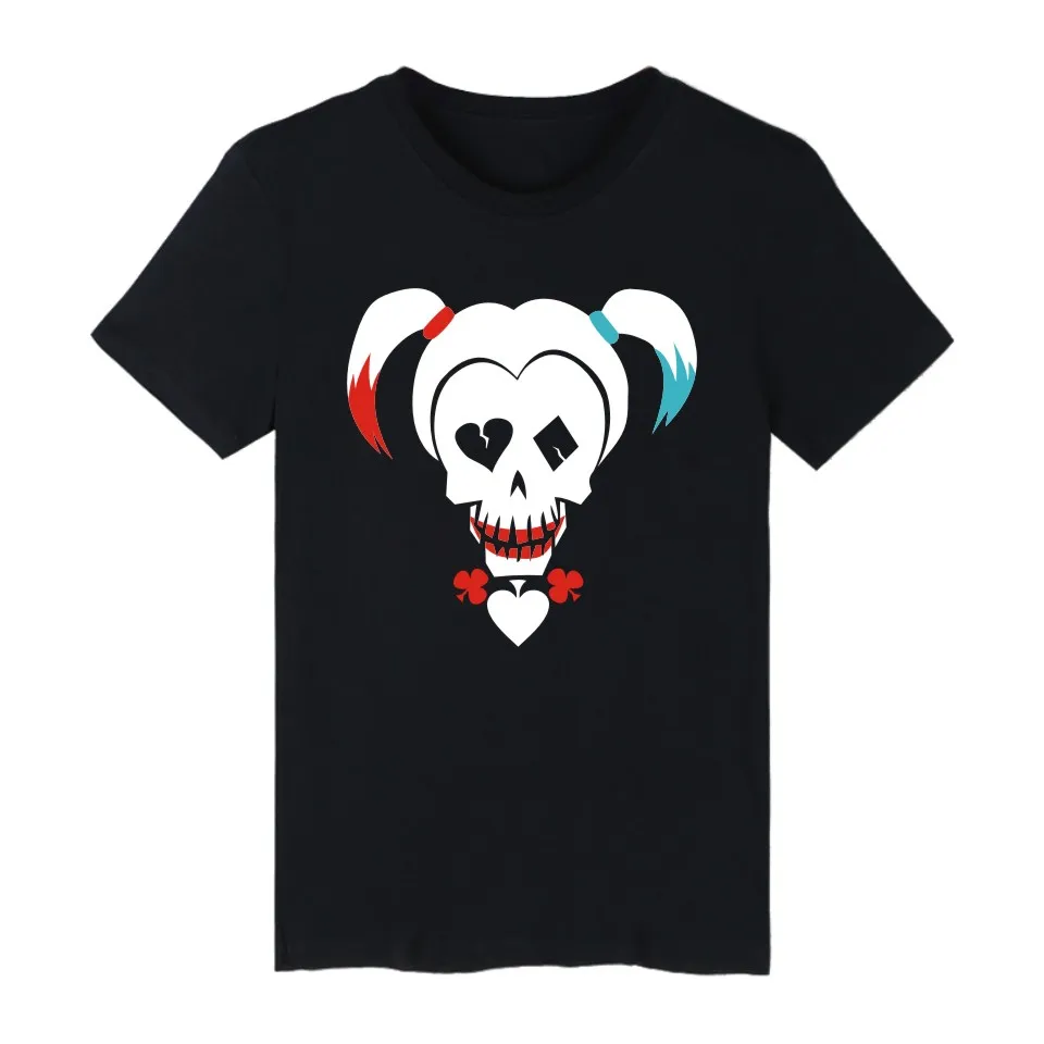 Suicide Squad Harley Quinn T shirts Men Funny T Shirts Brand Cotton