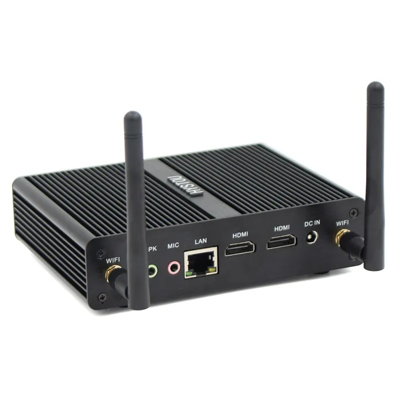 Мини ПК Intel Celeron N2920 пальмовый с 2 * HDMI портами USB 3 0 мини компьютер ТВ приставка HD 1080P