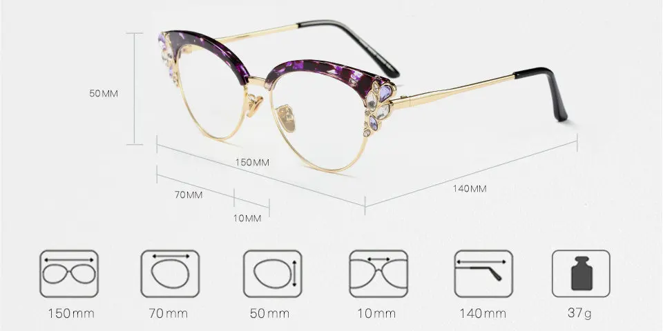 Сексуальные кошачьи прогрессивные Мультифокальные очки для чтения, бифокальные очки для чтения, прозрачные близкие и дальние очки, женские диоптрии с коробкой FML