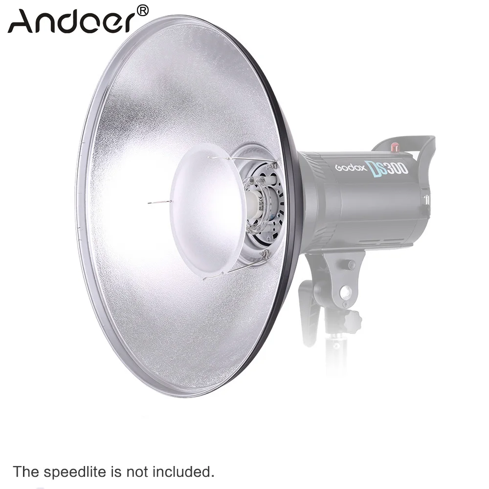 Andoer 41cm Beauty Dish Reflector Photogrophy Light Studio Strobe