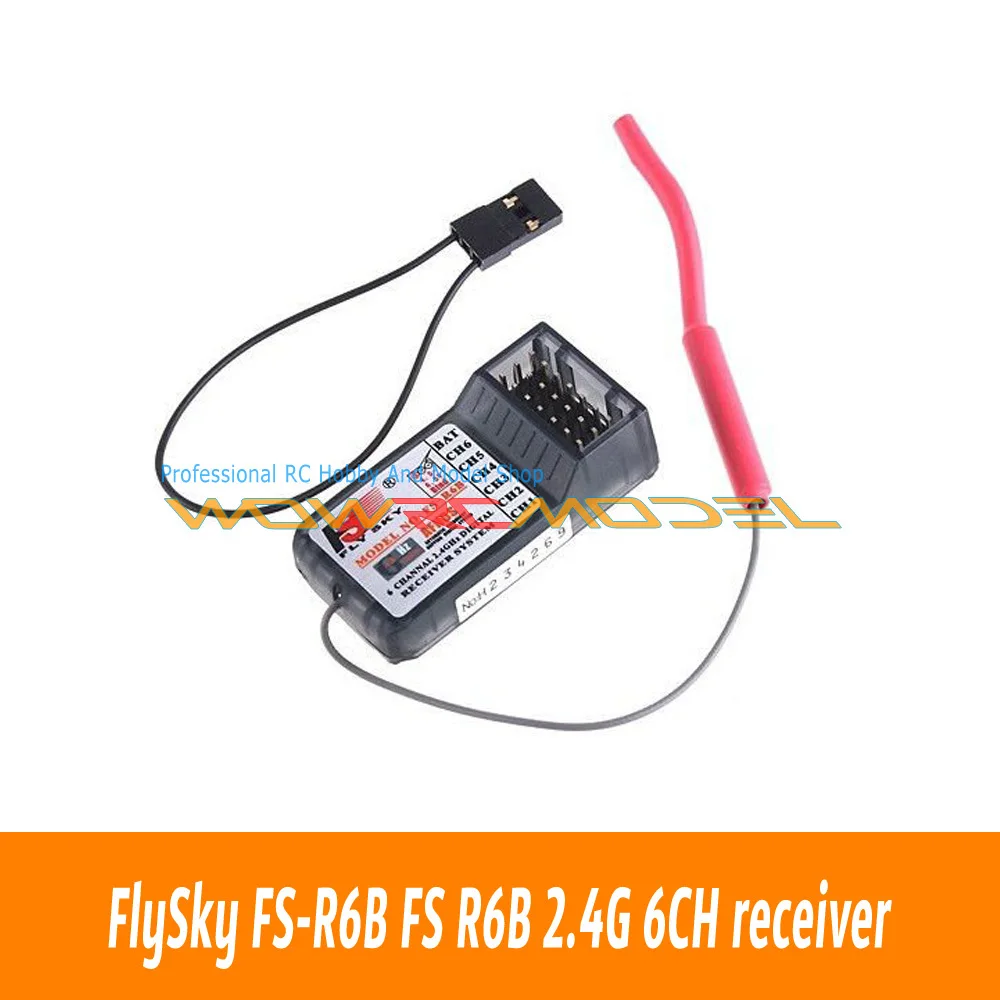 

FlySky FS-R6B FS R6B 2.4G 6CH receiver For RC Transmitter FS T6 CT6B 9ch TH9X TH9B
